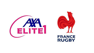 Logo AXA Elite 1 et France Rugby FFR
